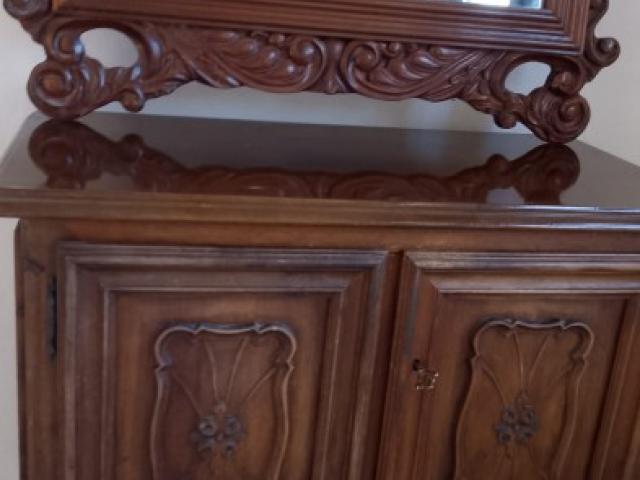 Comoda& oglinda baroc mobilier de colectie epoca antichitati