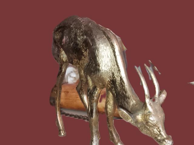 Statueta 11 antilopa bronz/piatra galerie de arta antichitati