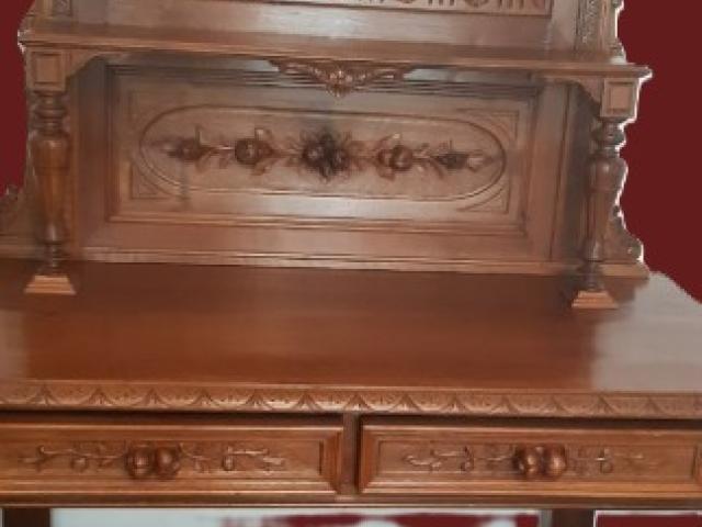 Etajera Renastere sculptata lemn vintage