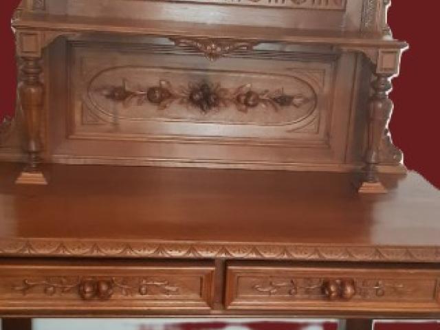 Etajera Renastere sculptata lemn vintage