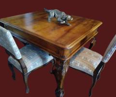 Set Rococo masa+4 scaune sculptata