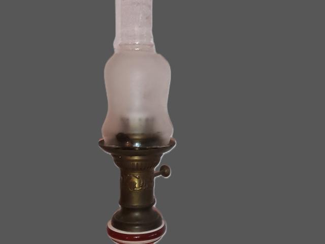 Veioza/lampa  Majolique semnata vintage antica Galerie de arta