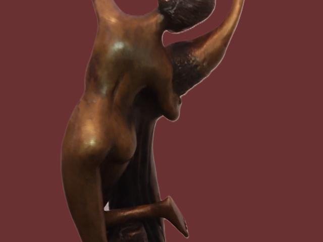 Statuie  Nud vintage bronz masiv antica retro galerie de arta