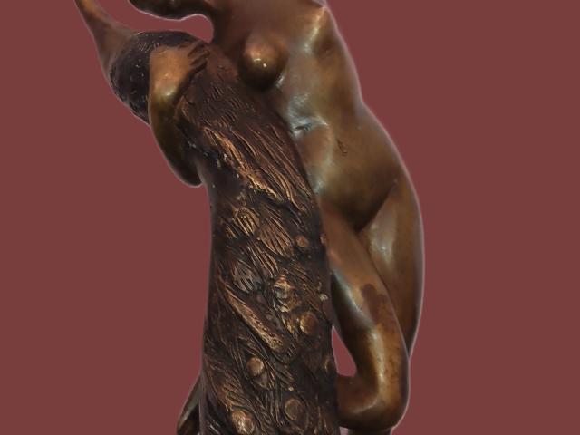 Statuie  Nud vintage bronz masiv antica retro galerie de arta