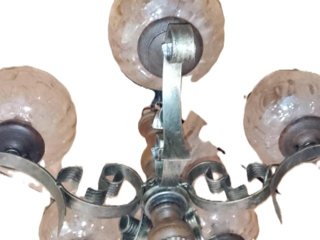 Candelabru rustic fier obiecte mobila de colectie antichitati