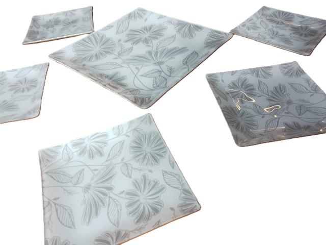 Set opal Gri vintage decoratiuni de epoca antichitati