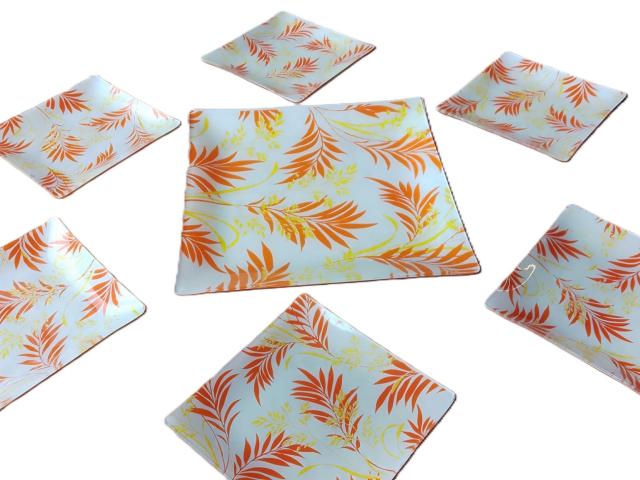 Set opal  Orange vintage decoratiuni de epoca antichitati