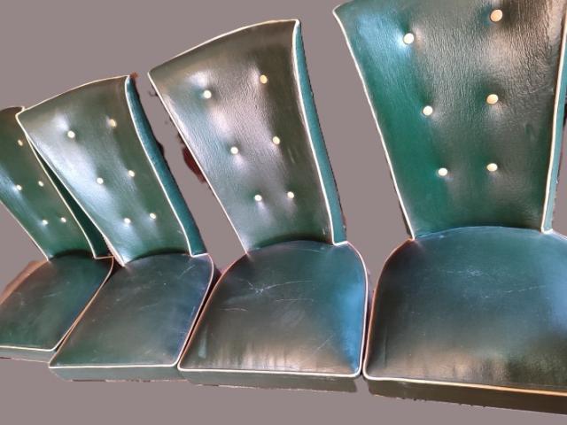 Set scaune piele frantuzesti mobilier antic vintage