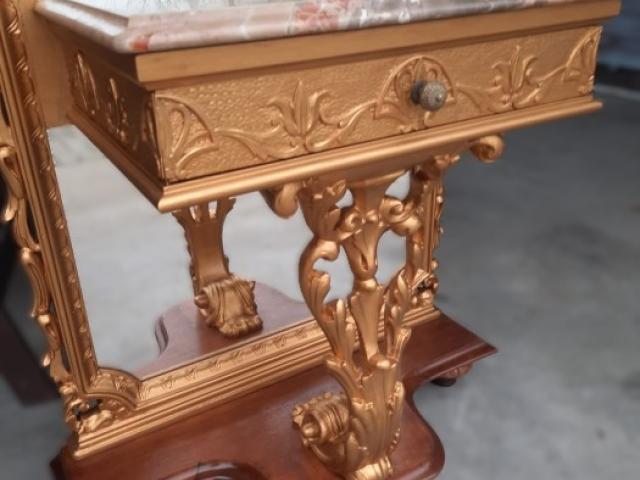 Consola baroc cu oglinda vintage retro 3