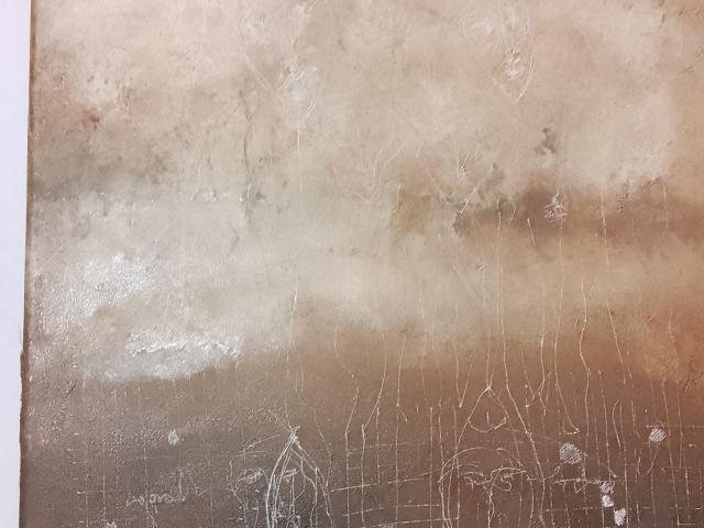 Tablou panza abstract  semnat 7 antichitati vintage CADOU