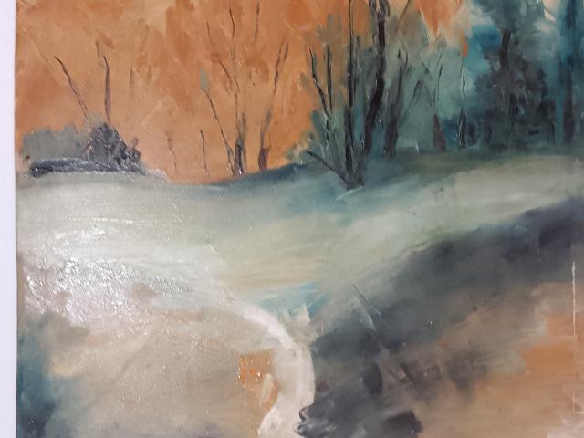 Peisaj montan panza 8 antichitati vintage