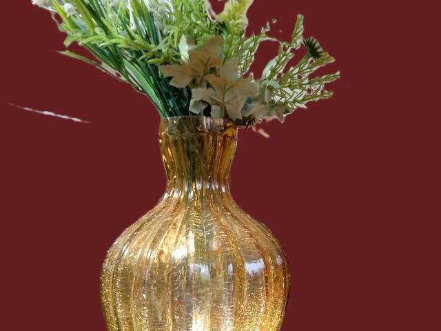 Vaza sticla design vintage obiecte decolectie antichitati