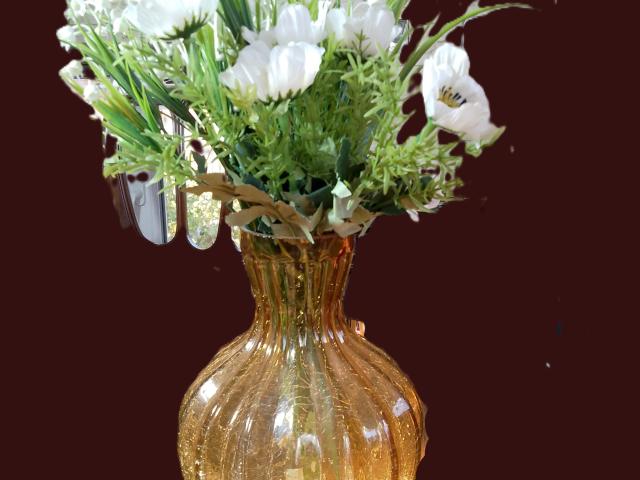 Vaza sticla design vintage obiecte decolectie antichitati