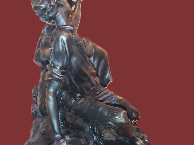 Statuie 25 bronz Idila 2 vintage retro