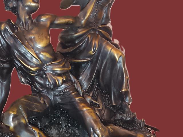 Statuie 25 bronz Idila 2 vintage retro