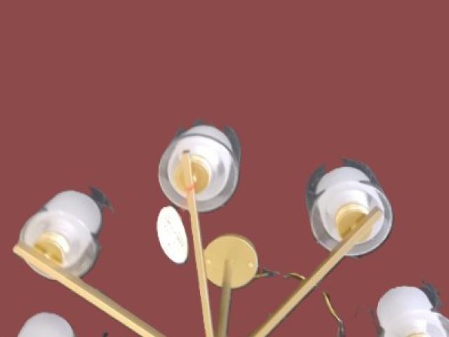 Lampa candelabru modern 8 brate corpuri de iluminat design nou