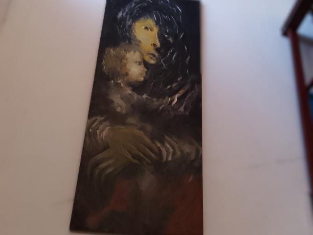 Pictura pe lemn handmade galerie de arta si antichitati