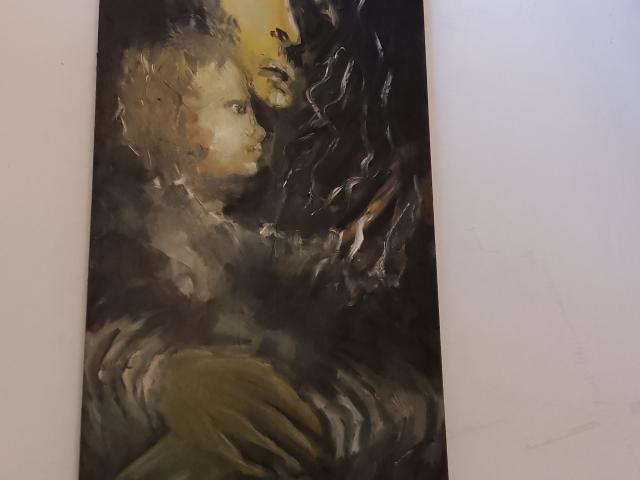 Pictura pe lemn handmade galerie de arta si antichitati