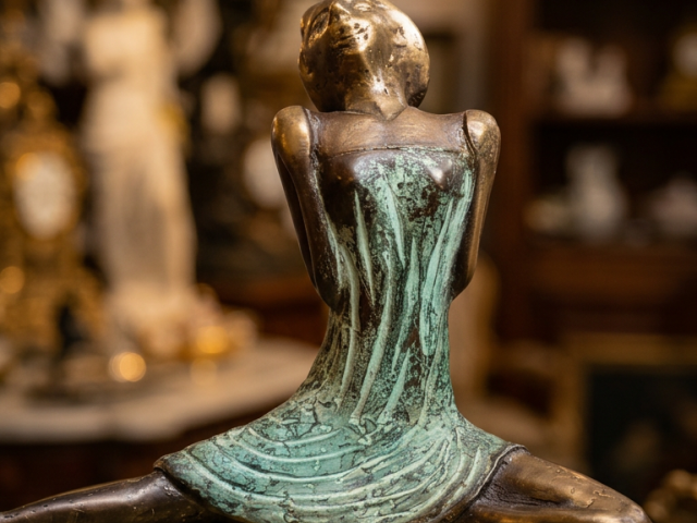 Statuie cadou vintage de epoca mobilier antic colectie antichitati retro lux