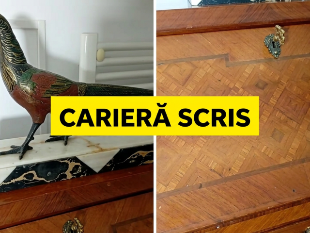 Secretaire vintage mobila veche de epoca mobilier antic retro antichitati