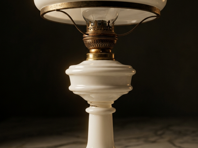 Lampa opalina mobila vintage retro epoca mobilier antic colectie