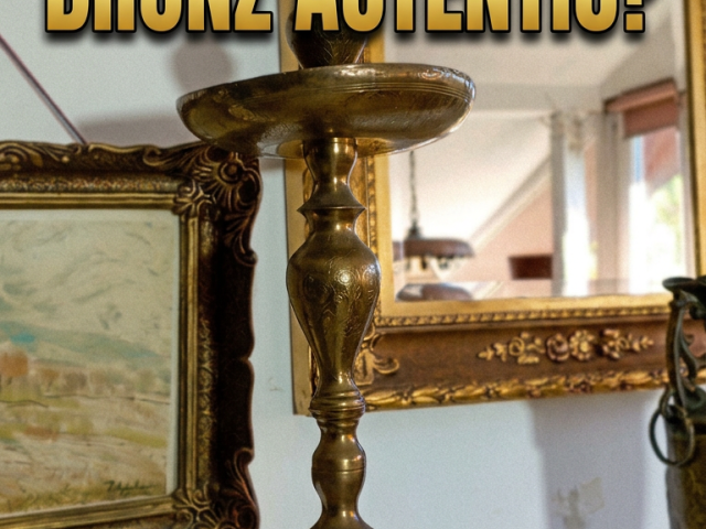 Sfesnic bronz mobila vintage epoca mobilier antic colectie
