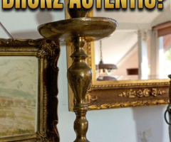 Sfesnic bronz mobila vintage epoca mobilier antic colectie