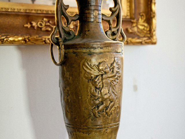 Amfora bronz cadouri vintage epoca cadouri antica colectie