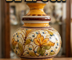 Lampa maiolica mobila vintage epoca mobilier antic colectie