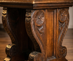 Taburet Renastere mobila vintage epoca mobilier antic colectie