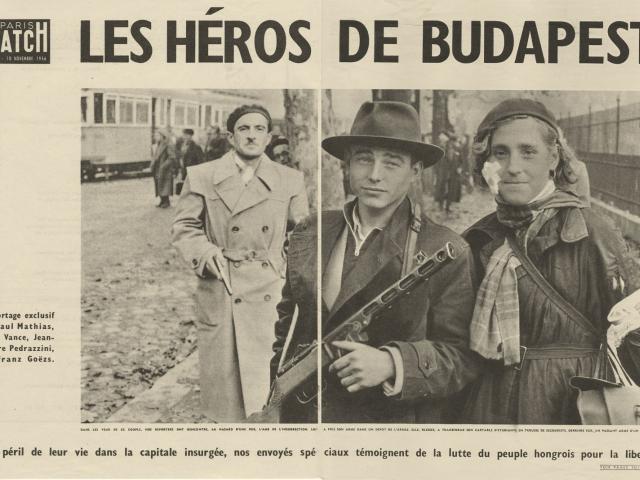 Tablou Poster vintage decoratiuni de epoca originale antichitati, Poster Budapest 1956