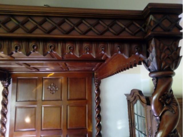 Pat Baldachin mahon mobilier de colectie unicat lux