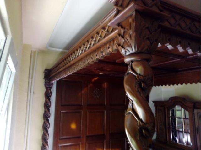 Pat Baldachin mahon mobilier de colectie unicat lux