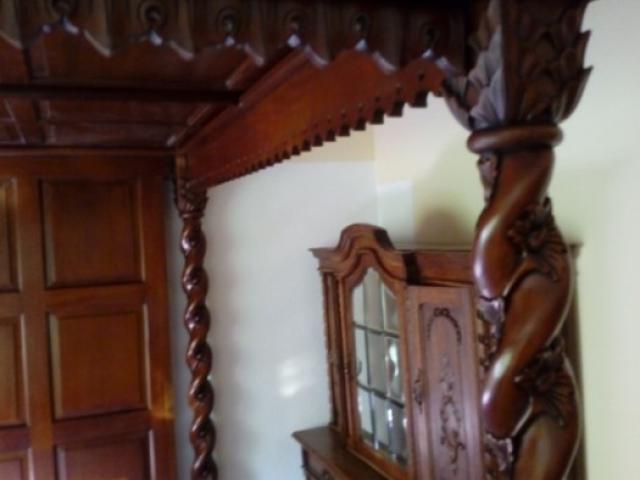 Pat Baldachin mahon mobilier de colectie unicat lux