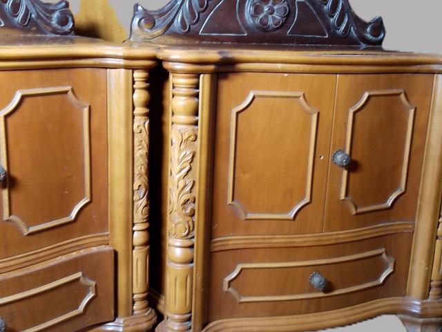 Set noptiere mobilier de colectie epoca anticariat