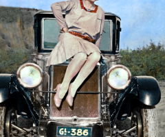 Poster vintage decoratiuni de colectie galerie antichitati, canvas romanesc