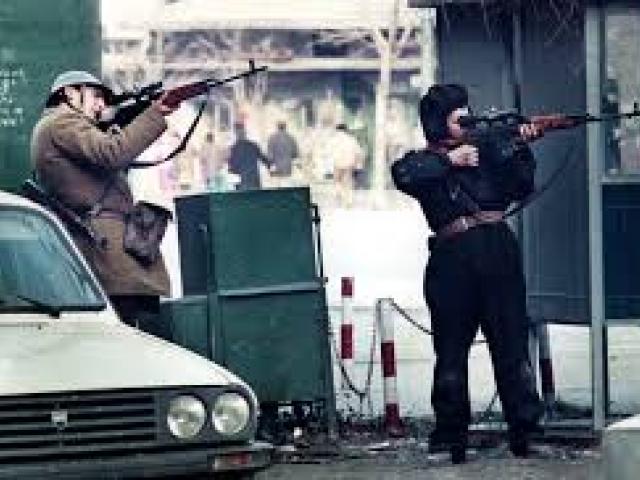 Poster vintage decoratiuni de colectie galerie antichitati, canvas  Revolutia 1989