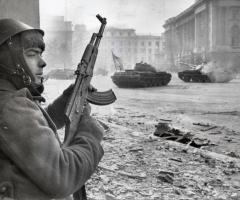 Poster vintage decoratiuni de colectie galerie antichitati, canvas  Revolutia 1989