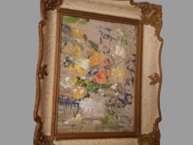 Tablou semnat decoratiuni de colectie epoca vintage antichitati.