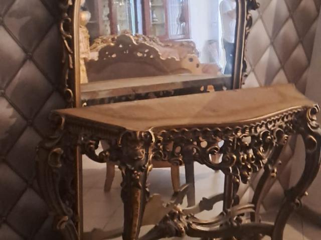 Consola oglinda vintage mobilier de colectie mobila de epoca antichitati