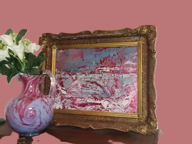 Tablou semnat  decoratiuni de colectie vintage obiecte de epoca antichitati