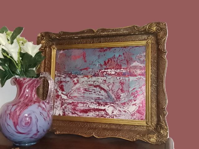 Tablou semnat  decoratiuni de colectie vintage obiecte de epoca antichitati