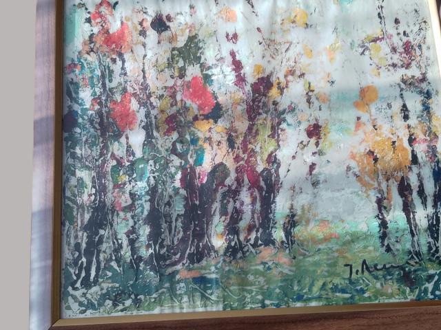 Tablou vintage decoratiuni de epoca obiecte de colectie antichitati