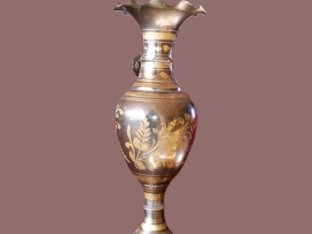 Vaza bronz vintage antica decoratiuni de colectie obiecte de colectie antichitati