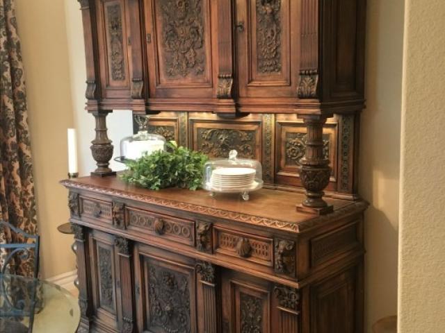 Vitrina Renastere mobila antica vintage retro mobilier de epoca antichitati