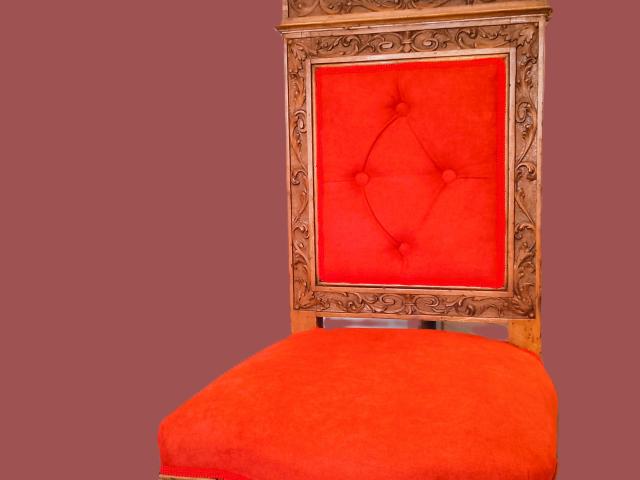 Jilt tron vintage mobila de epoca, mobilier antic retro antichitati.