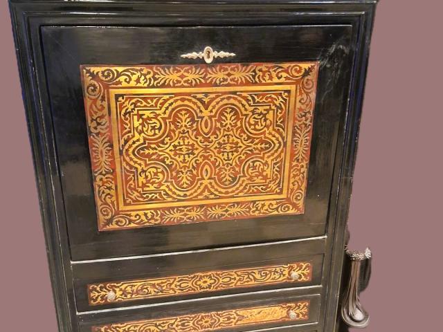 Bar secretaire Boulle antic mobilier de epoca mobila vintage retro antichitati