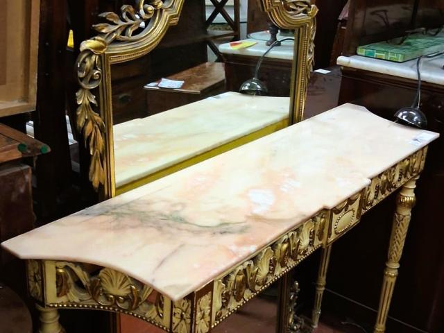 Consola cu oglinda antica mobilier de epoca mobila vintage retro antichitati