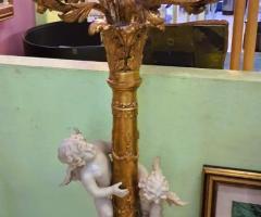 Sfesnic bronz antic mobilier de epoca mobila vintage retro antichitati
