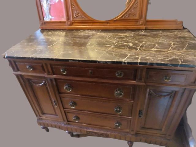 Comoda cu oglinda antica mobilier de epoca mobila vintage retro antichitati